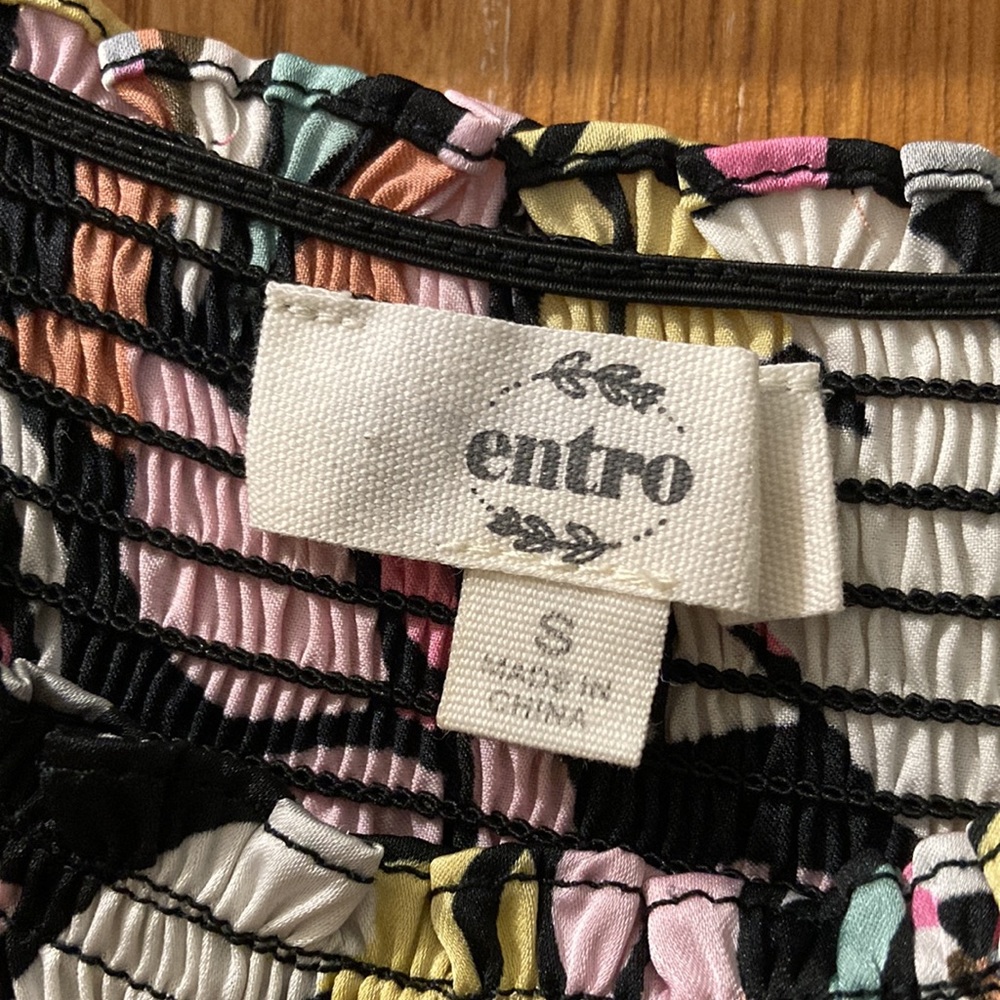 Entro print puff sleeve top - Picture 2 of 4